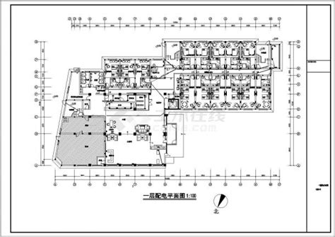 一整套酒店电气设计cad施工图纸酒店土木在线