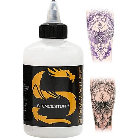 8 oz temporaire tatouage pochoir fluide transfert crème Gel savon