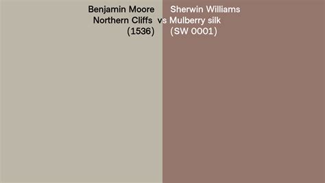 Benjamin Moore Northern Cliffs 1536 Vs Sherwin Williams Mulberry Silk