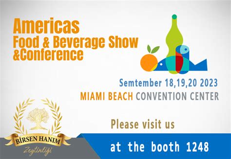 Americas Food Beverage Show Conference 2023 Birsen Hanım