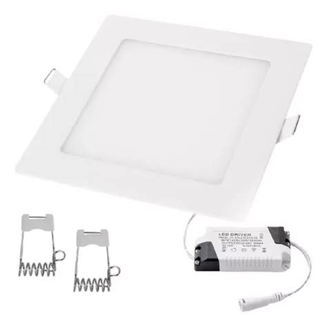 L Mpara Led Kit Painel Plafon Led W Quadrado Embutir Bivolt K