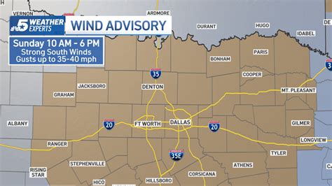 Wind Advisory Issued For North Texas Nbc 5 Dallas Fort Worth