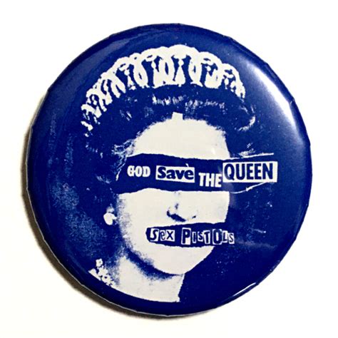 【未使用】デカ缶バッジ 58mm Sex Pistols God Save The Queen セックスピストルズ ゴッド・セイヴ・ザ