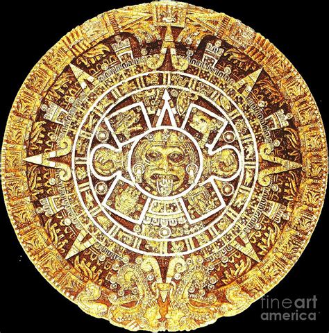 Mayan calendar Painting by Matilda Roxanne - Fine Art America