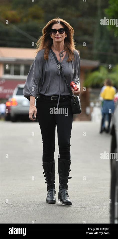 Cindy Crawford Leaves A Party At The Bowling Alley Featuring Cindy Crawford Where Los Angeles