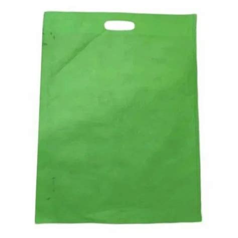 Plain Green D Cut Non Woven Bag For Shopping At Rs 145 Kg In Dausa