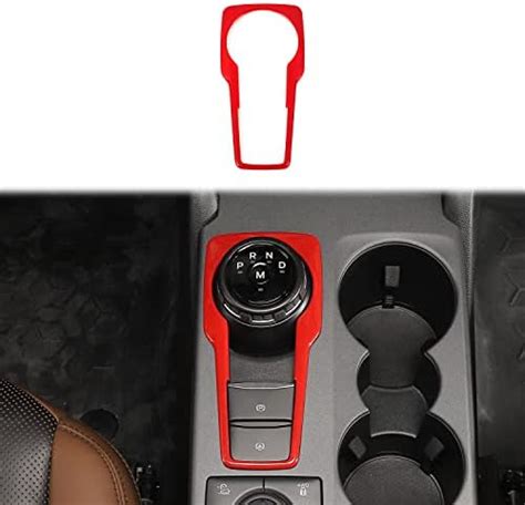 Amazon PDKLIN For Bronco Sport Gear Shift Cover Trim Red