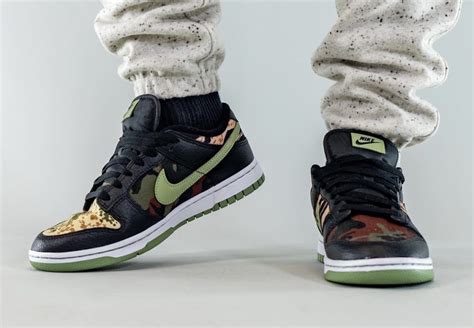 Nike Dunk Low Black Multi Camo DH0957 001 Release Date SBD