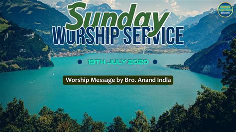 Sunday Worship Msg By Bro Anand Indla Telugu To Hindi