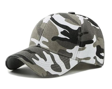 Handcuffs Unisex Caps Camouflage Army Print Baseball Cap Mens Womens