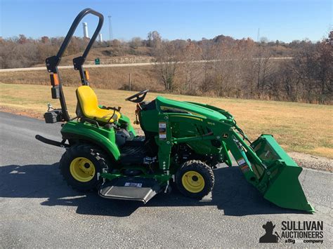 2021 John Deere 1023e Mfwd Compact Utility Tractor Wloader And Mower Deck Bigiron Auctions