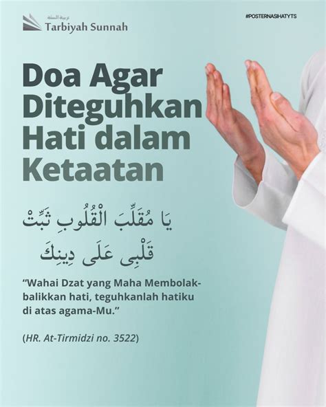 doa  diteguhkan hati  ketaatan poster nasihat yts yayasan