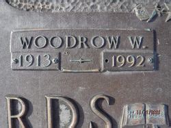 Woodrow Wilson Woody Richards M Morial Find A Grave