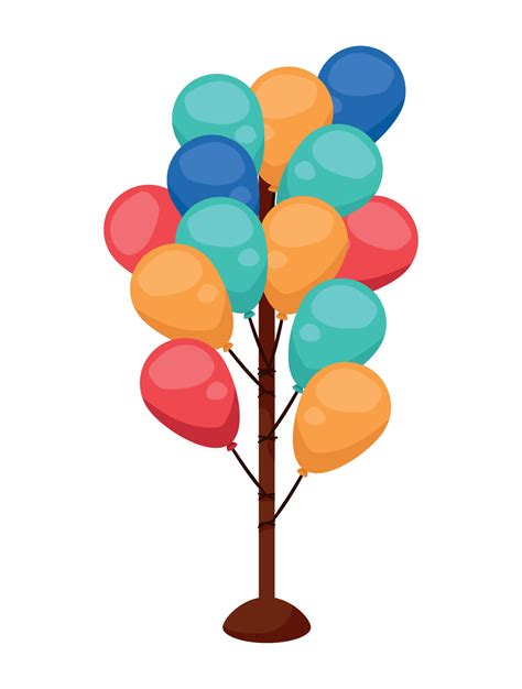 carnival fair balloons helium 11234384 Vector Art at Vecteezy