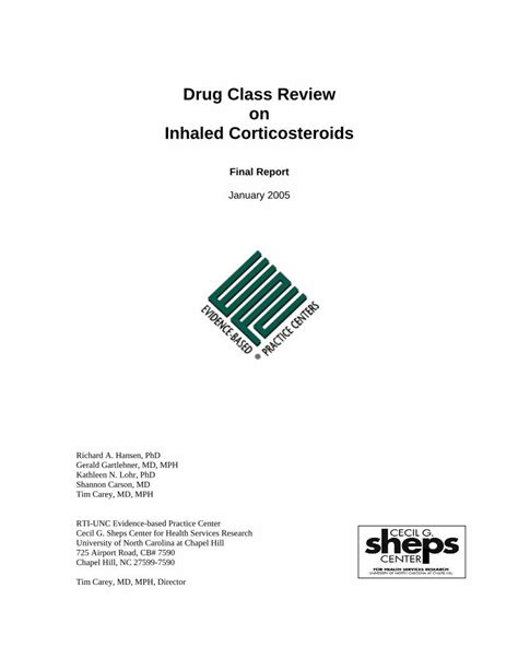 Pdf Drug Class Review Bronchodilators Agonists Anticholinergic