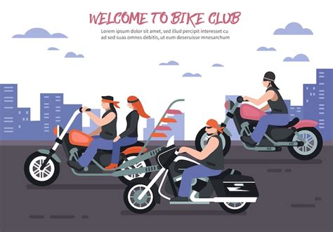 biker club background  vector