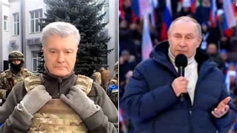 Video Former Ukrainian President Petro Poroshenko Reacts To Putins