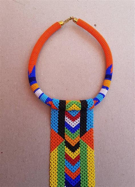 On Sale African Neck Lace African Beads Zulu Necklace Maasai Tribal