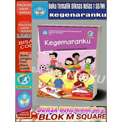 Jual Buku Tematik Kelas 1 Tema 2 Kegemaranku Shopee Indonesia