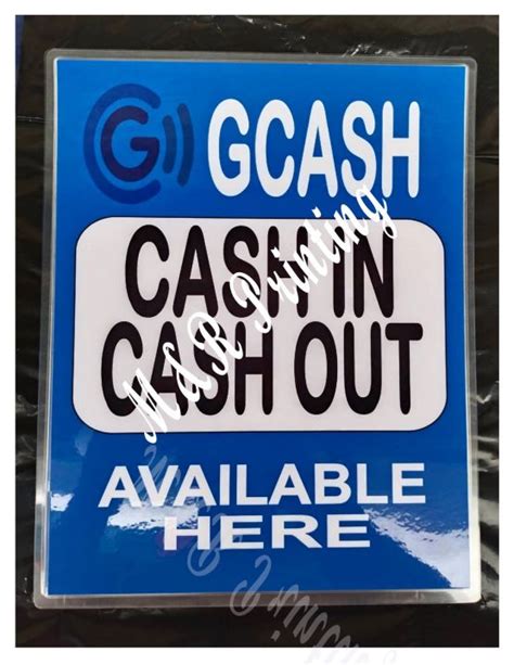 Gcash In And Out Signages A4 Laminated Lazada Ph