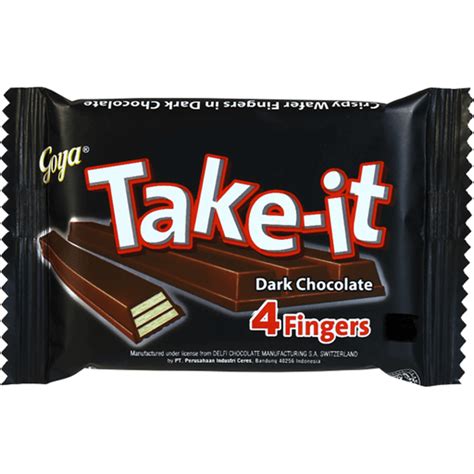 Goya Take It Dark Chocolate 4 Fingers 35g Chocolate Walter Mart