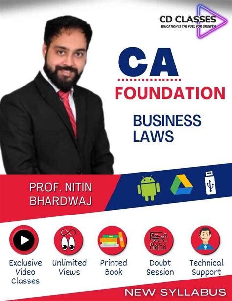 Ca Foundation Business Laws New Syllabus Cd Classes