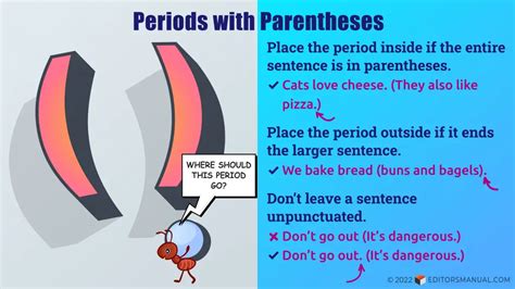 Do Periods Go Inside Parentheses And Brackets The Editors Manual