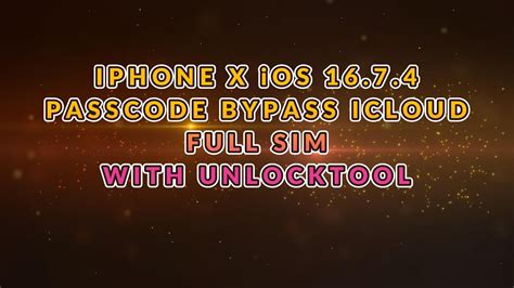 IPHONE X IOS 16 7 4 PASSCODE BYPASS ICLOUD FULL SIM DONE WITH