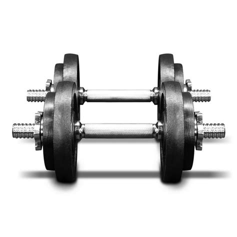 Yes4All Adjustable Dumbbell Weight Set - Cast Iron Dumbbell 50 Lbs ...