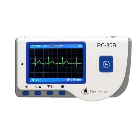 Monitor de ritmo cardíaco portátil e inalámbrico ECG EKG Software de