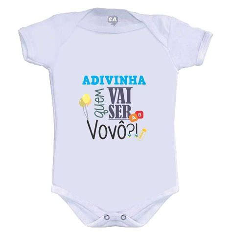 Body Divertido Advinha Quem Vai Ser Vovô na Camiseteria S A