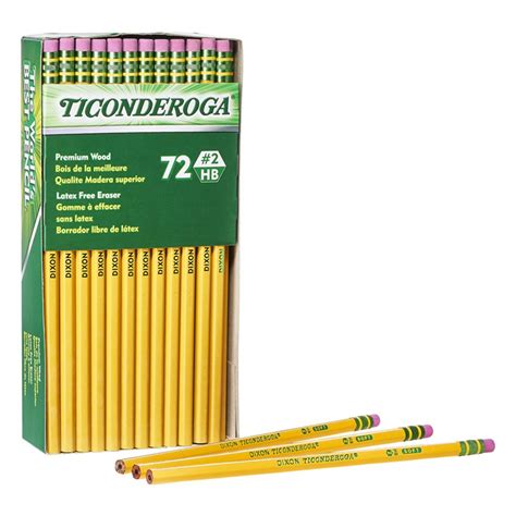 Original Ticonderoga Pencils No 2 Soft Unsharpened Box Of 72