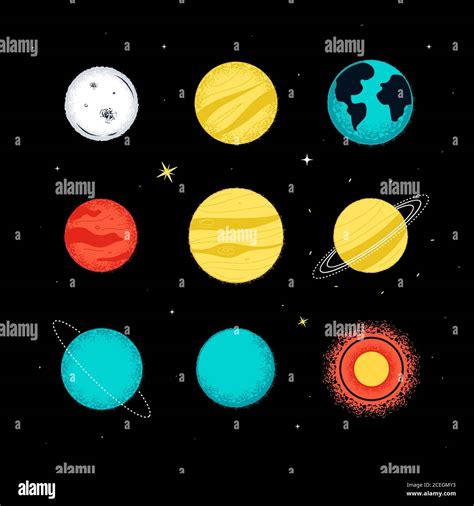 Pianeti Del Sistema Solare Da Colorare Immagini E Fotografie Stock Ad Alta Risoluzione Alamy