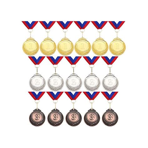 Buy 16 Pieces Metal Medals Winner Award Medals Gold Silver Bronze Metal