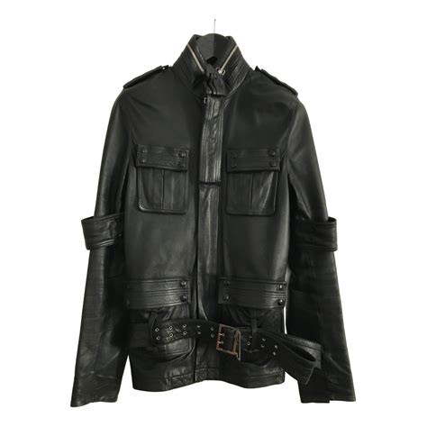 Leather jacket Dior Homme Black size XS International in Leather - 20143368