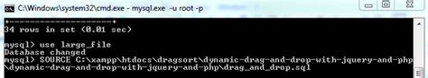How To Import Large Sql Database Files Into Mysql Using Command Line