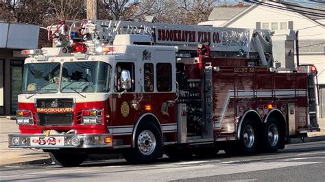 Brookhaven Fire Company Quint 52 Responding 11 16 23 YouTube