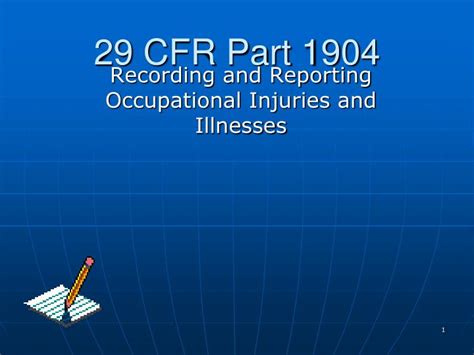 Ppt 29 Cfr Part 1904 Powerpoint Presentation Free Download Id 4541548