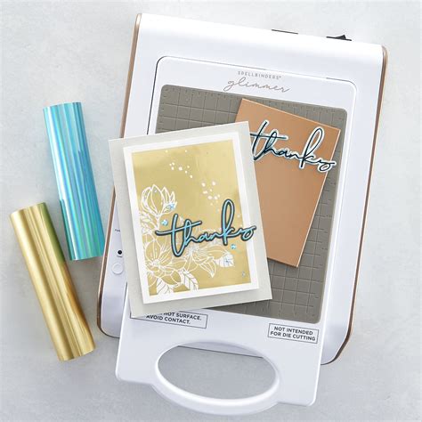 Solid Rectangle Essential Glimmer Hot Foil Plate Spellbinders Paper Arts