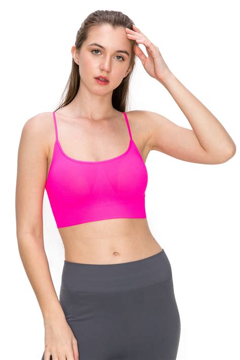 Kurve By Idea Women S Shelf Bras Padded Cami With Removable Pads UV