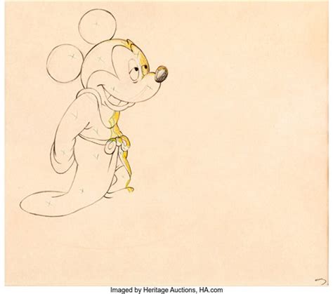 Fantasia The Sorcerers Apprentice Mickey Mouse Animation Drawing Walt