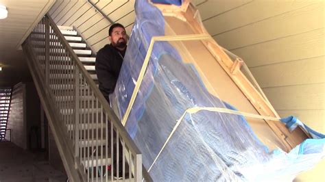 How To Move A Heavy Dresser Upstairs By A Professional Mover Youtube