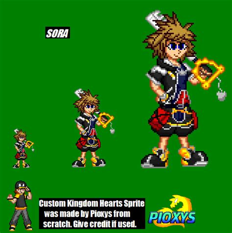 Kingdom Hearts Sora Sprite By Pioxys On Deviantart