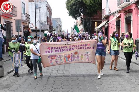 Se Manifiestan Colectivos Feministas En Puebla Previo Al M Fotos