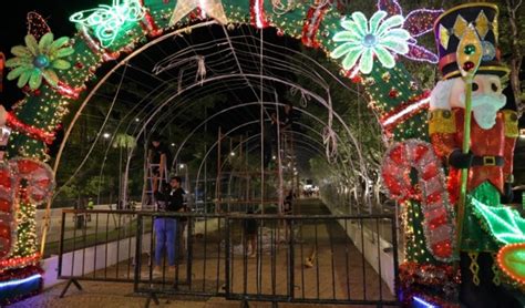 Em Manaus bandidos furtam cabos do túnel natalino na Ponta Negra