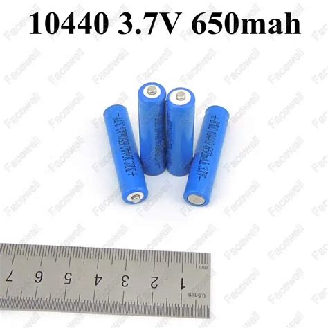 Aliexpress Buy 6pcs 3 7v 10440 Lithium 650mah 10440 Li Ion