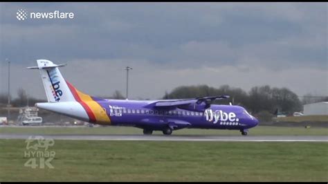 Planes Land In Strong Crosswinds Caused By Storm Jake Video Dailymotion