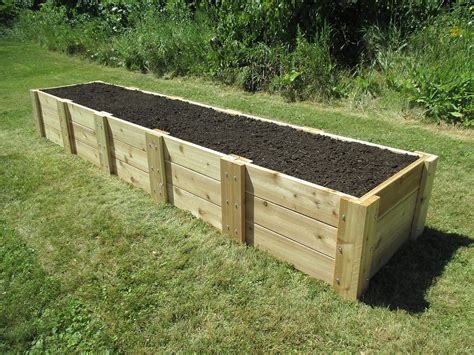 Deep Root Cedar Raised Bed Garden Kit By Infinite Cedar 2 Ft X 10 Ft X 165 Inches