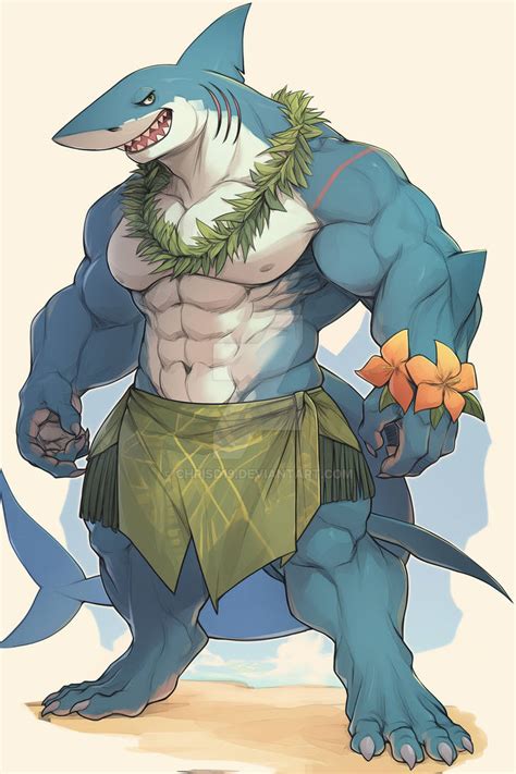 Buff Shark Dude [Open] by ChrisD19 on DeviantArt