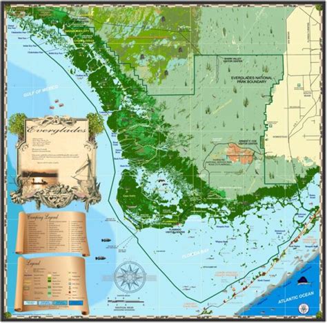 Everglades Map - Island Map Store